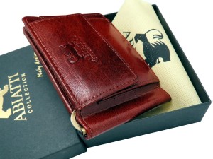 MAŁY SKÓRZANY PORTFEL MĘSKI BANKNOTÓWKA ANTYKRADZIEŻOWY OCHRONA KART RFID ABIATTI NA PREZENT