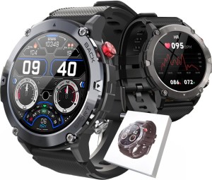 WOJSKOWY ZEGAREK MĘSKI SMARTWATCH PULSOMETR ROZMOWY PL DO HUAWEI SAMSUNG IPHONE METALOWY 