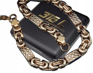 ZŁOTY ŁAŃCUSZEK NA SZYJĘ + BRANSOLETKA SUPER SPLOT