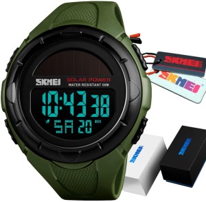 ORYGINALNY ZEGAREK MĘSKI SKMEI Z BATERIĄ SŁONECZNĄ SOLARNY