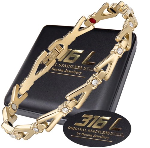 ZLOTA ZDROWOTNA BRANSOLETKA MAGNETYCZNA DAMSKA Z CYRKONIAMI HIPOALERGICZNA BOSTON JEWELLERY-10.jpg