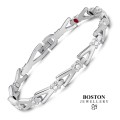 SREBRNA ZDROWOTNA BRANSOLETKA MAGNETYCZNA DAMSKA Z CYRKONIAMI HIPOALERGICZNA BOSTON JEWELLERY-1.jpg