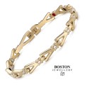 ZLOTA ZDROWOTNA BRANSOLETKA MAGNETYCZNA DAMSKA Z CYRKONIAMI HIPOALERGICZNA BOSTON JEWELLERY-1.jpg