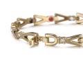 ZLOTA ZDROWOTNA BRANSOLETKA MAGNETYCZNA DAMSKA Z CYRKONIAMI HIPOALERGICZNA BOSTON JEWELLERY-4.jpg
