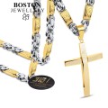 ZLOTO-SREBRNY-GRUBY-LANCUSZEK-+-DUZY-KRZYZYK-STAL-CHIRURGICZNA-316L-8MM-BOSTON-JEWELLERY-1.jpg