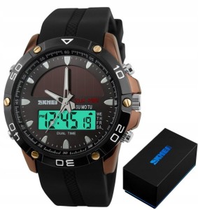 ORYGINALNY ZEGAREK MĘSKI SKMEI Z BATERIĄ SŁONECZNĄ