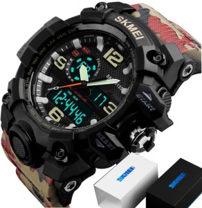 ORYGINALNY WOJSKOWY ZEGAREK ELEKTRONICZNY MĘSKI SKMEI NOWY MODEL MOCNY
