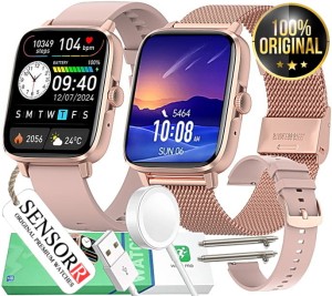 ZEGAREK SMARTWATCH DAMSKI SENSORR INDUKCJA ROZMOWY CIŚNIENIOMIERZ PULSOMETR EKG GPS TRACK PL