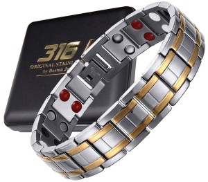 SREBRNA ZDROWOTNA BRANSOLETA BRANSOLETKA MĘSKA MAGNETYCZNA MOCNA ORYGINAŁ BOSTON JEWELLERY NA PREZENT