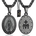Czarny-Lancuszek-z-Medalikiem-MATKI-BOSKIEJ-z-Maryja-Splot-Krolewski-60-cm-Boston-Jewellery-3.jpg