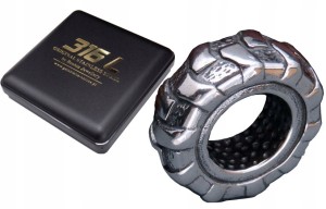 SREBRNA OPONA ZAWIESZKA NA ŁAŃCUSZEK STAL 316L !