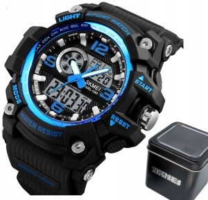 WOJSKOWY ZEGAREK MĘSKI SKMEI S-SHOCK NOWY MODEL !!