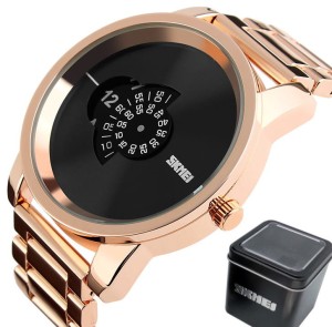 ORYGINALNY ZEGAREK MĘSKI SKMEI NOWY MODEL  ZŁOTY