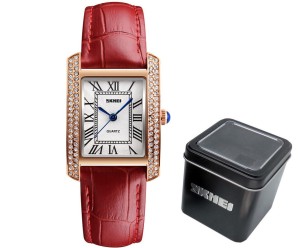 ELEGANCKI ZEGAREK DAMSKI SKMEI SKÓRA NATURALNA !! 8 KOLORÓW