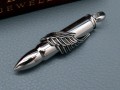 SREBRNY-NABOJ-ZE-SKRZYDLEM-NA-LANCUSZEK-ZE-STALI-CHIRURGICZNEJ-316L-BOSTON-JEWELLERY.jpg