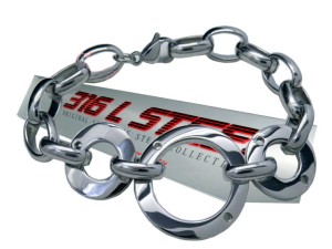 SREBRNA BRANSOLETKA DAMSKA STAL CHIRURGICZNA 316L