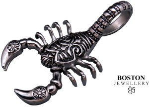 SREBRNY SKORPION NA ŁAŃCUSZEK STAL SZLACHETNA 316L