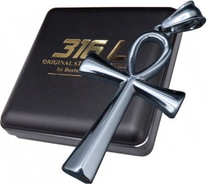 SREBRNY KRZYŻ EGIPSKI KRZYŻYK NA ŁAŃCUSZEK AMULET BOSTON JEWELLERY 