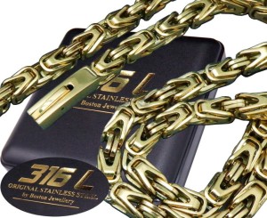 Gruby Złoty Łańcuszek Na Szyję SPLOT KRÓLEWSKI PREMIUM Boston Jewellery